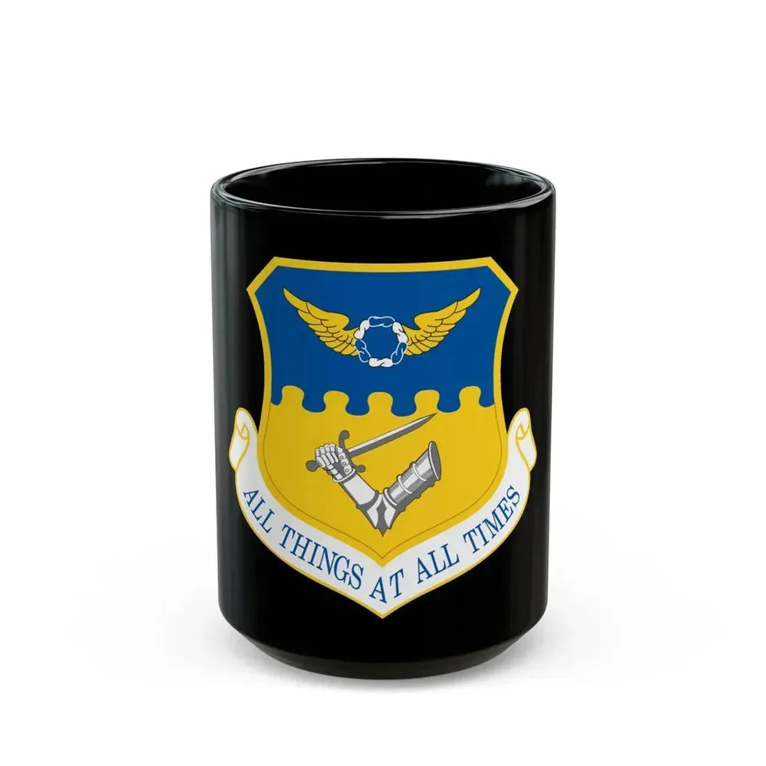 121st Air Refueling Wing (U.S. Air Force) Black Coffee Mug 15oz - Go Mug Yourself