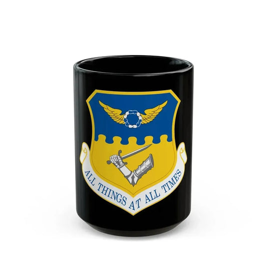 121st Air Refueling Wing (U.S. Air Force) Black Coffee Mug 15oz - Go Mug Yourself