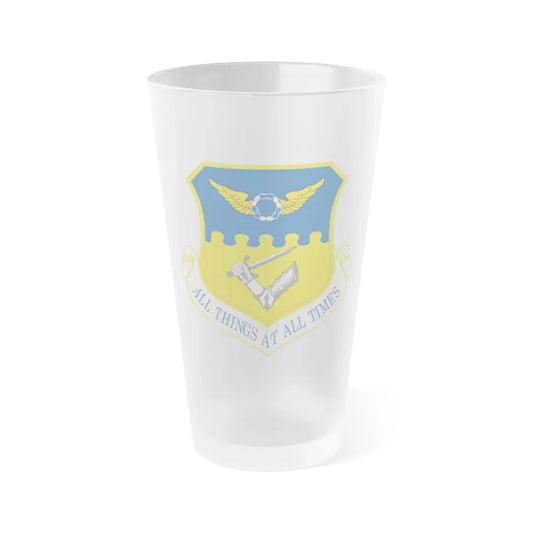 121st Air Refueling Wing (U.S. Air Force) Frosted Pint Glass 16oz Default Title - Go Mug Yourself