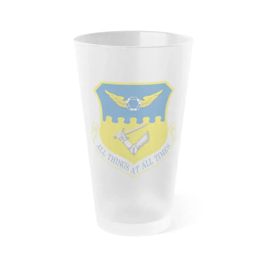 121st Air Refueling Wing (U.S. Air Force) Frosted Pint Glass 16oz Default Title - Go Mug Yourself