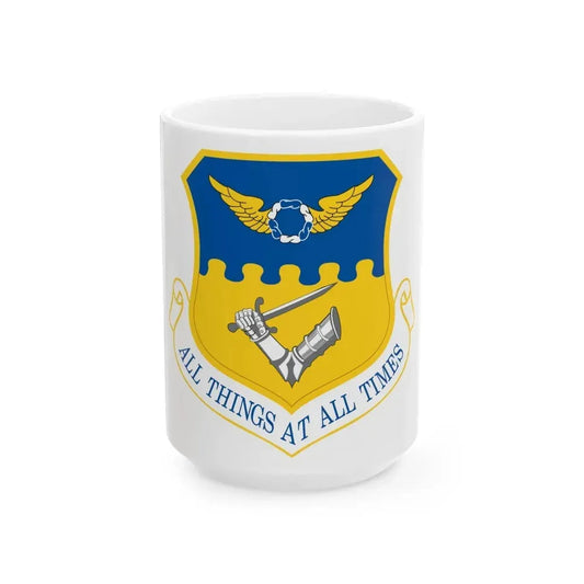 121st Air Refueling Wing (U.S. Air Force) White Coffee Mug 15oz - Go Mug Yourself
