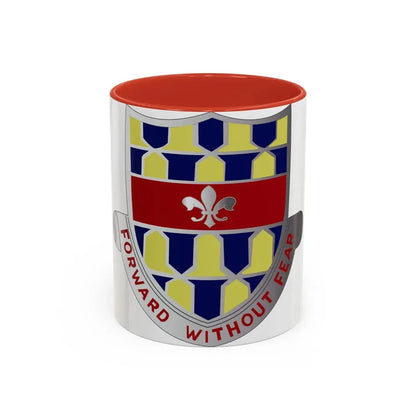 122 Cavalry Regiment (U.S. Army) Accent Coffee Mug 11oz Red - Go Mug Yourself