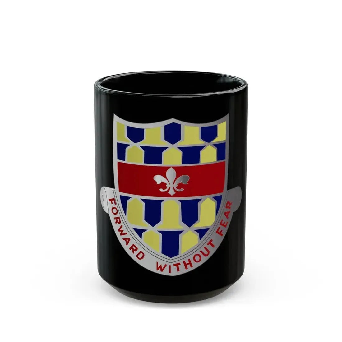 122 Cavalry Regiment (U.S. Army) Black Coffee Mug 15oz - Go Mug Yourself