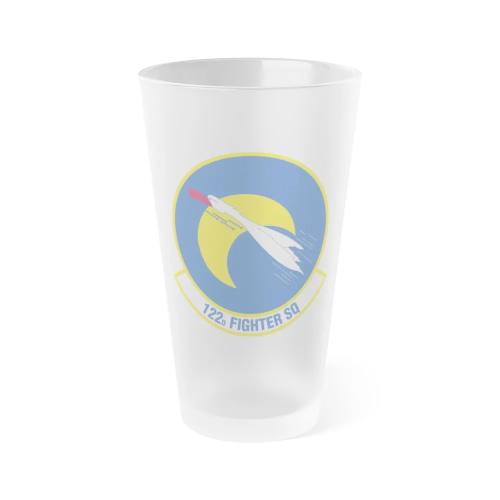 122 Fighter Squadron (U.S. Air Force) Frosted Pint Glass 16oz-16oz-Frosted-Go Mug Yourself