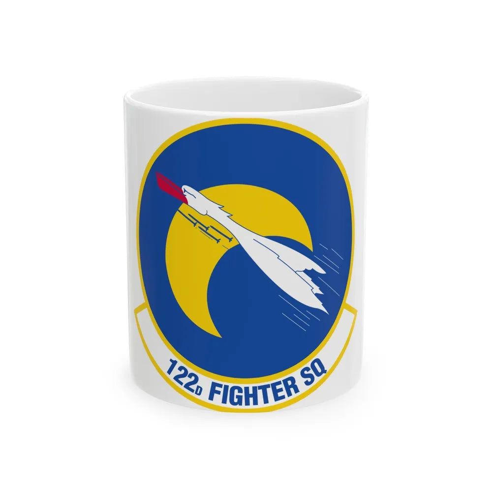 122 Fighter Squadron (U.S. Air Force) White Coffee Mug-11oz-Go Mug Yourself