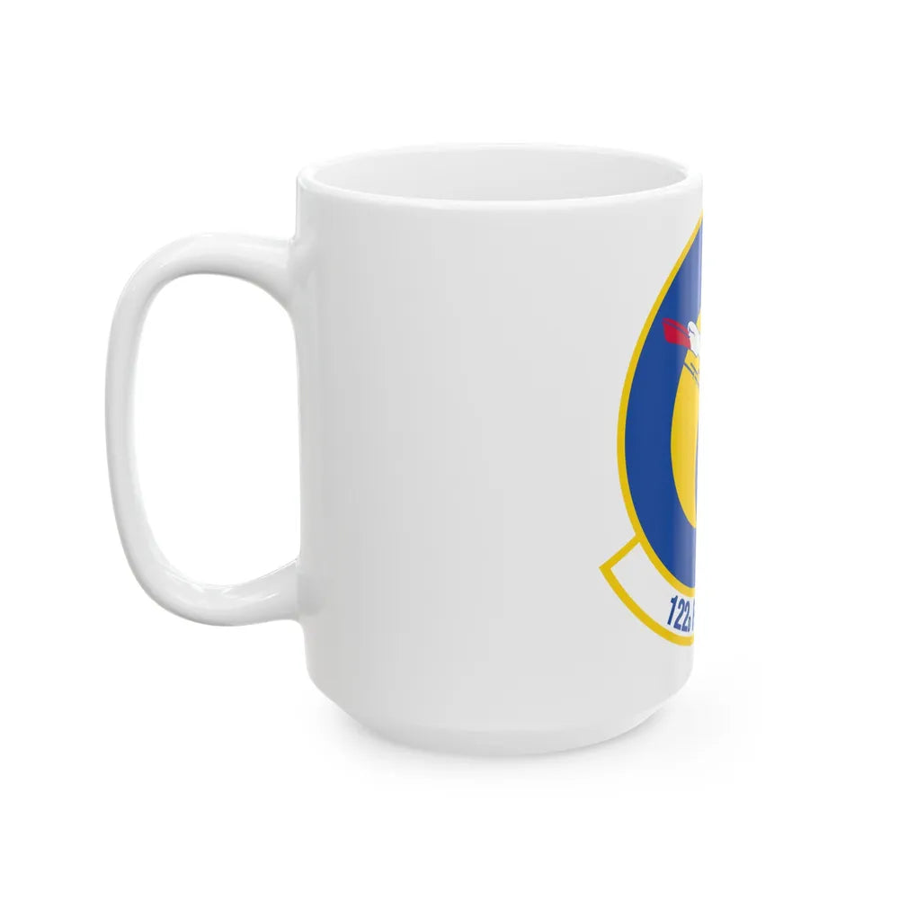 122 Fighter Squadron (U.S. Air Force) White Coffee Mug-Go Mug Yourself