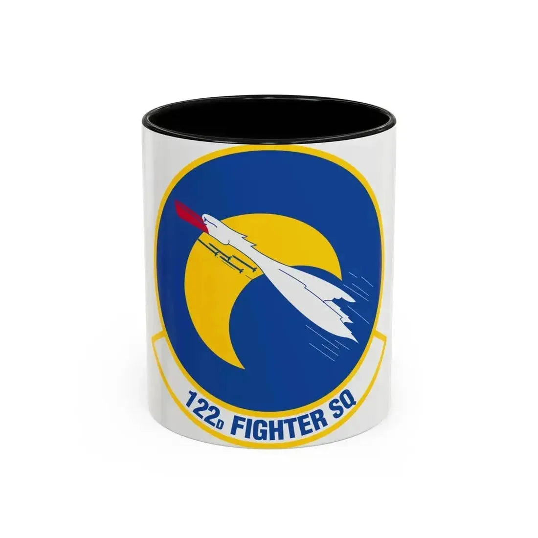 122 Fighter Squadron (U.S. Air Force) Accent Coffee Mug 11oz Black - Go Mug Yourself