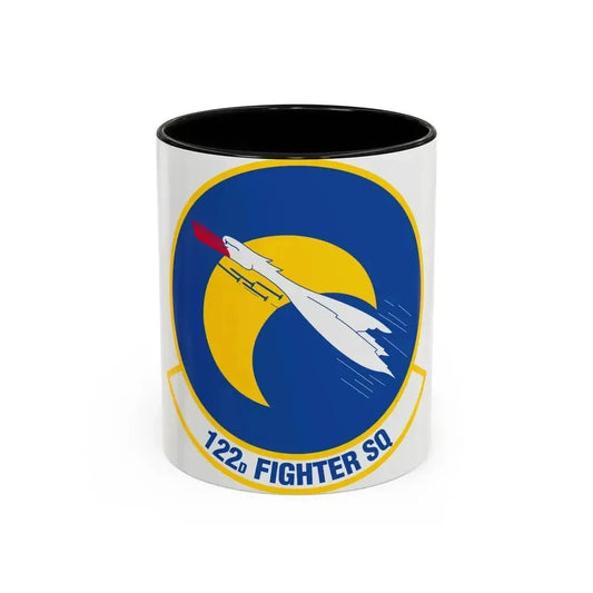 122 Fighter Squadron (U.S. Air Force) Accent Coffee Mug 11oz Black - Go Mug Yourself