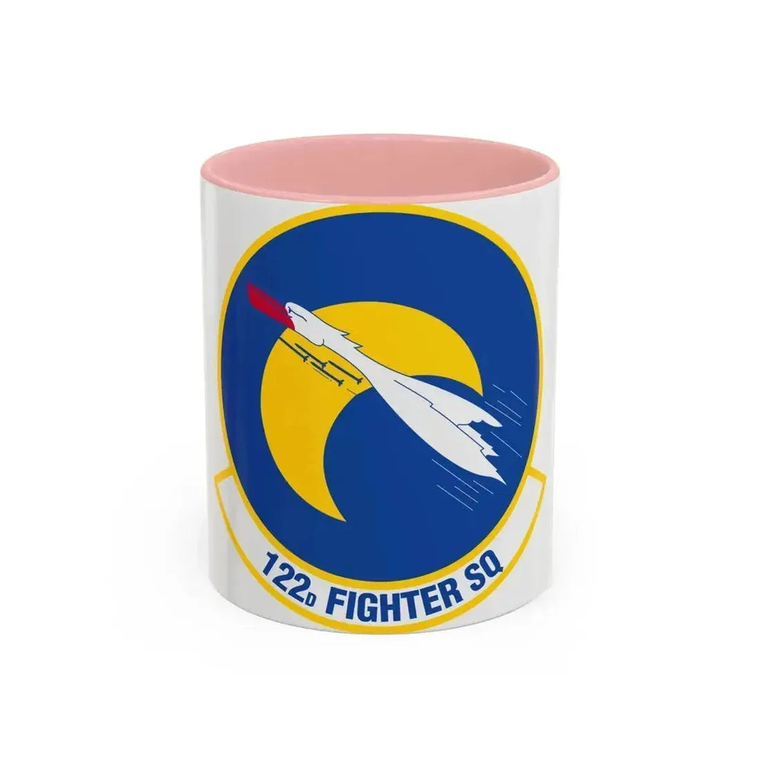 122 Fighter Squadron (U.S. Air Force) Accent Coffee Mug 11oz Pink - Go Mug Yourself
