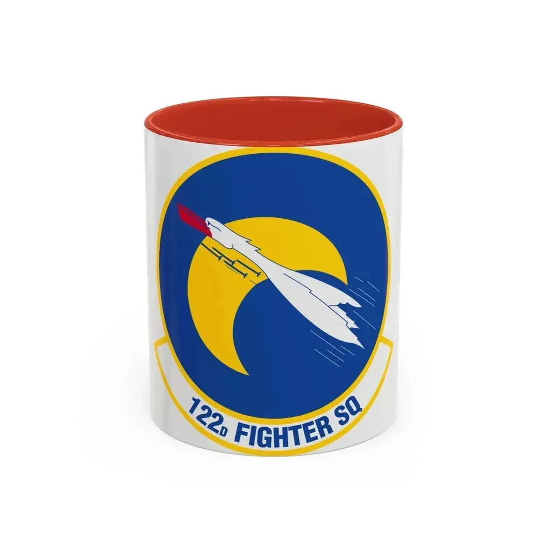 122 Fighter Squadron (U.S. Air Force) Accent Coffee Mug 11oz Red - Go Mug Yourself
