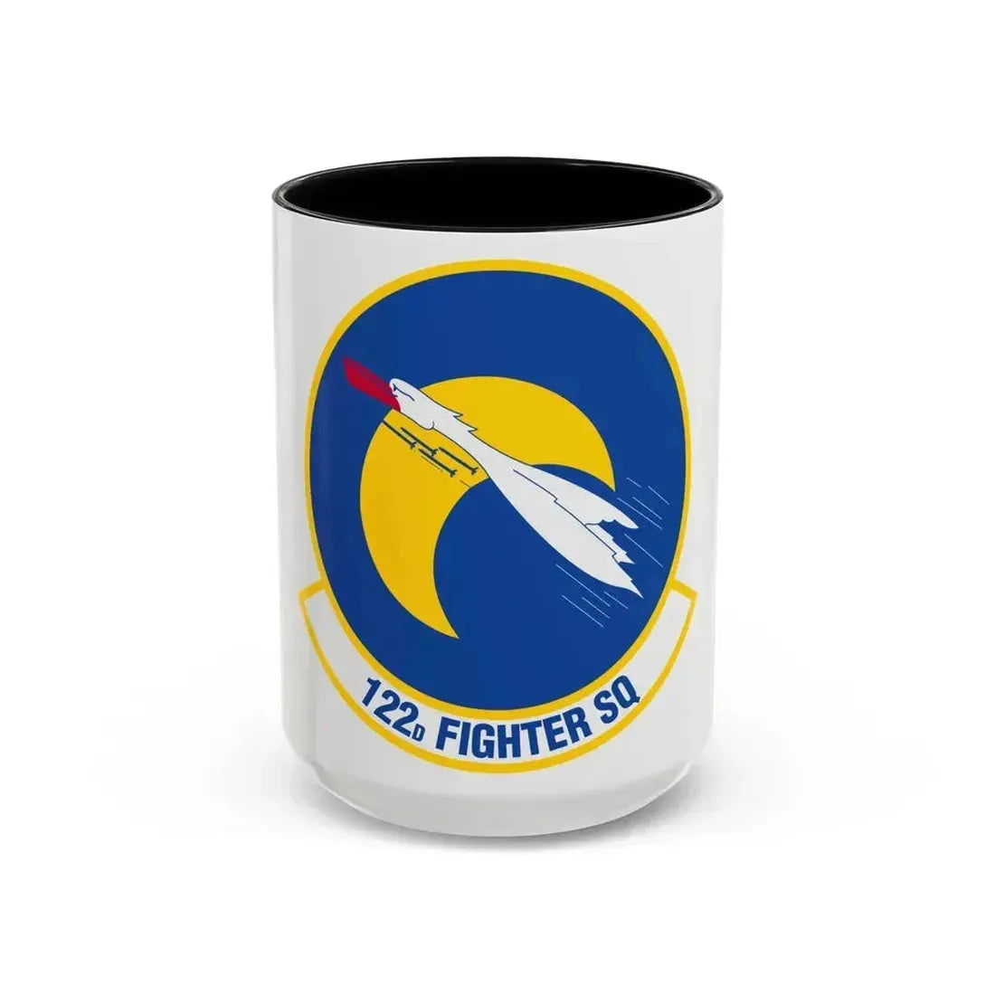 122 Fighter Squadron (U.S. Air Force) Accent Coffee Mug 15oz Black - Go Mug Yourself