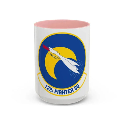 122 Fighter Squadron (U.S. Air Force) Accent Coffee Mug 15oz Pink - Go Mug Yourself