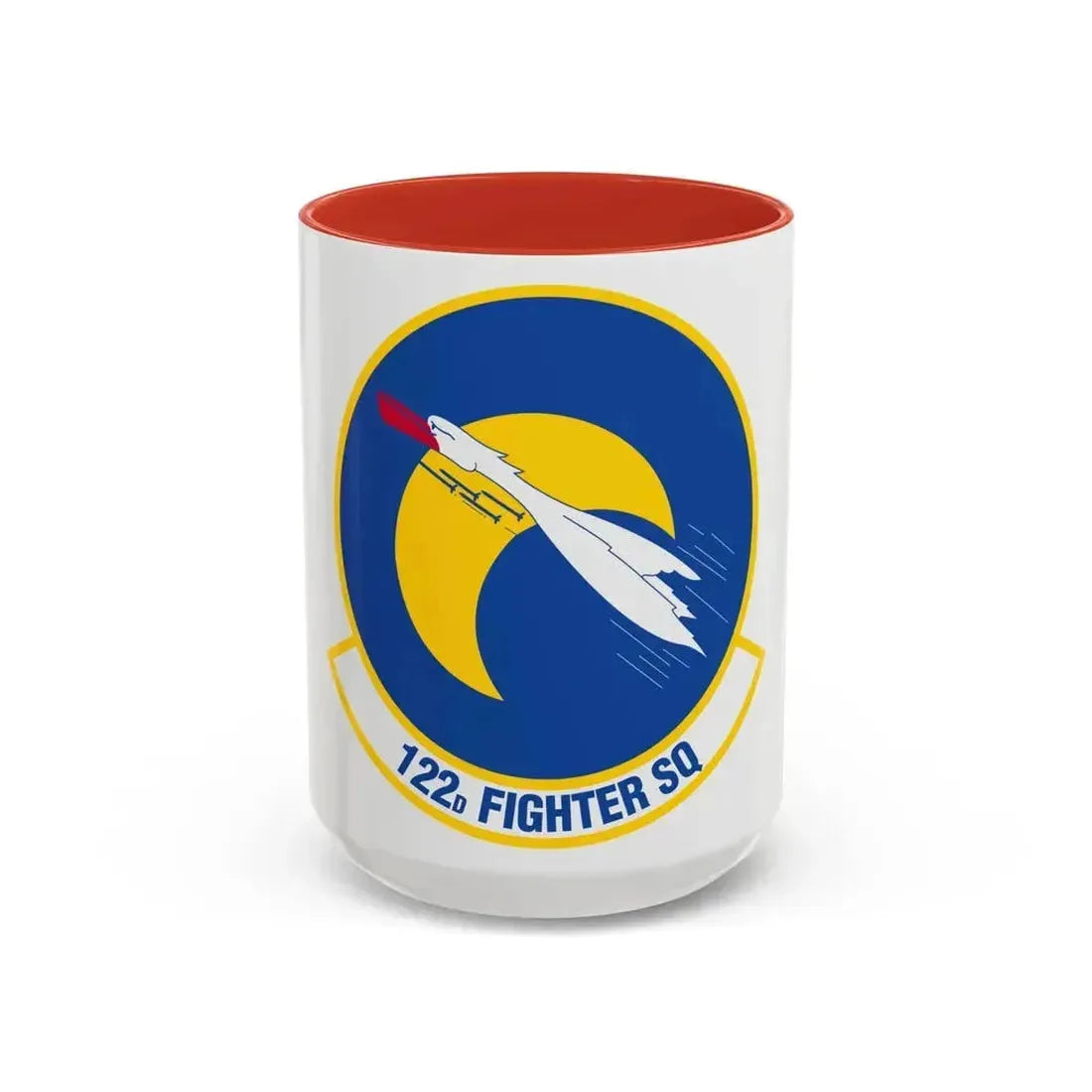 122 Fighter Squadron (U.S. Air Force) Accent Coffee Mug 15oz Red - Go Mug Yourself