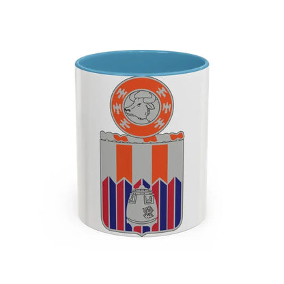 122 Signal Battalion (U.S. Army) Accent Coffee Mug 11oz Light Blue - Go Mug Yourself