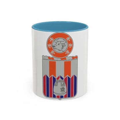 122 Signal Battalion (U.S. Army) Accent Coffee Mug 11oz Light Blue - Go Mug Yourself