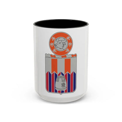 122 Signal Battalion (U.S. Army) Accent Coffee Mug 15oz Black - Go Mug Yourself