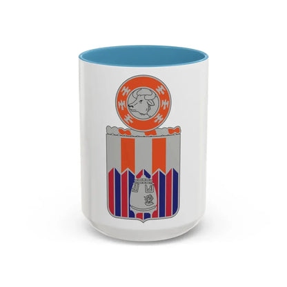 122 Signal Battalion (U.S. Army) Accent Coffee Mug 15oz Light Blue - Go Mug Yourself
