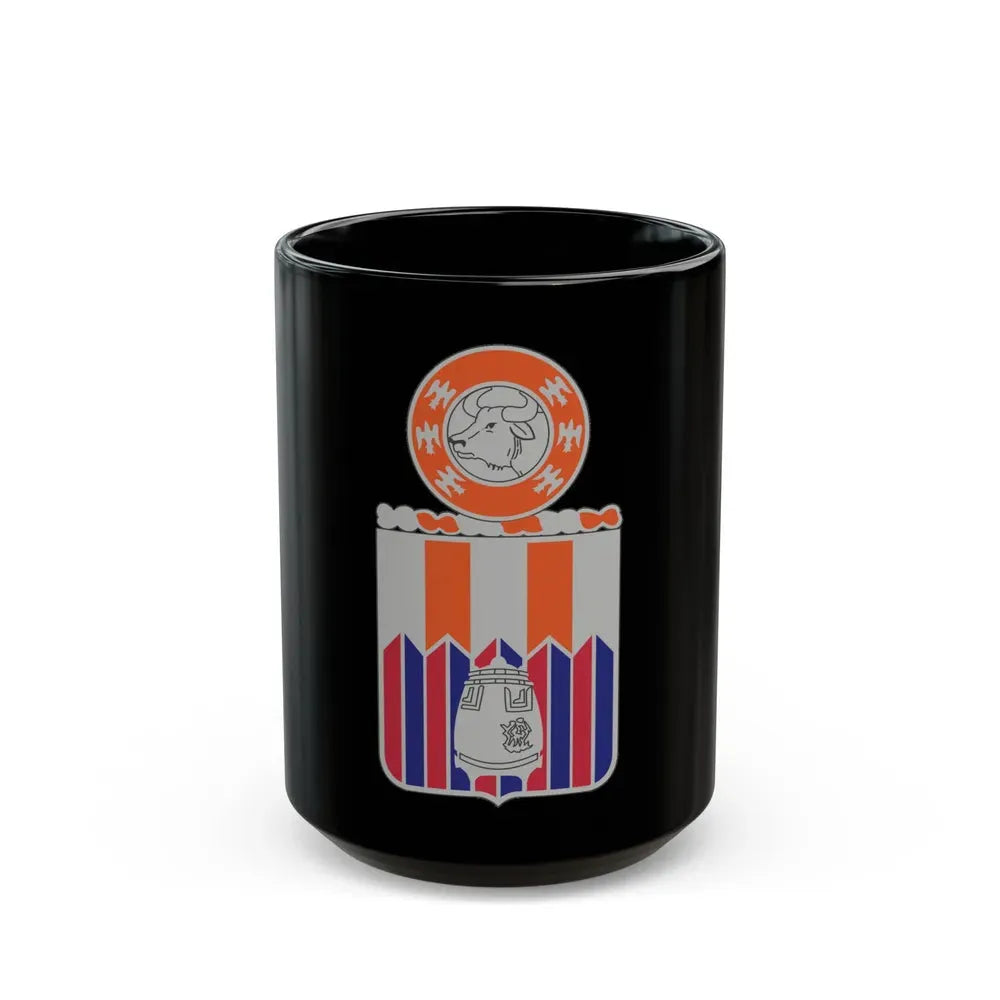 122 Signal Battalion (U.S. Army) Black Coffee Mug 15oz - Go Mug Yourself