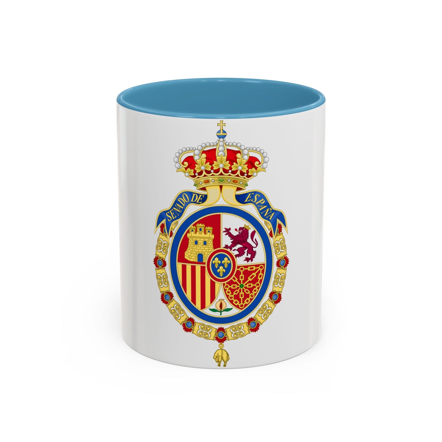 Coat of Arms of the Senate of Spain - Accent Coffee Mug