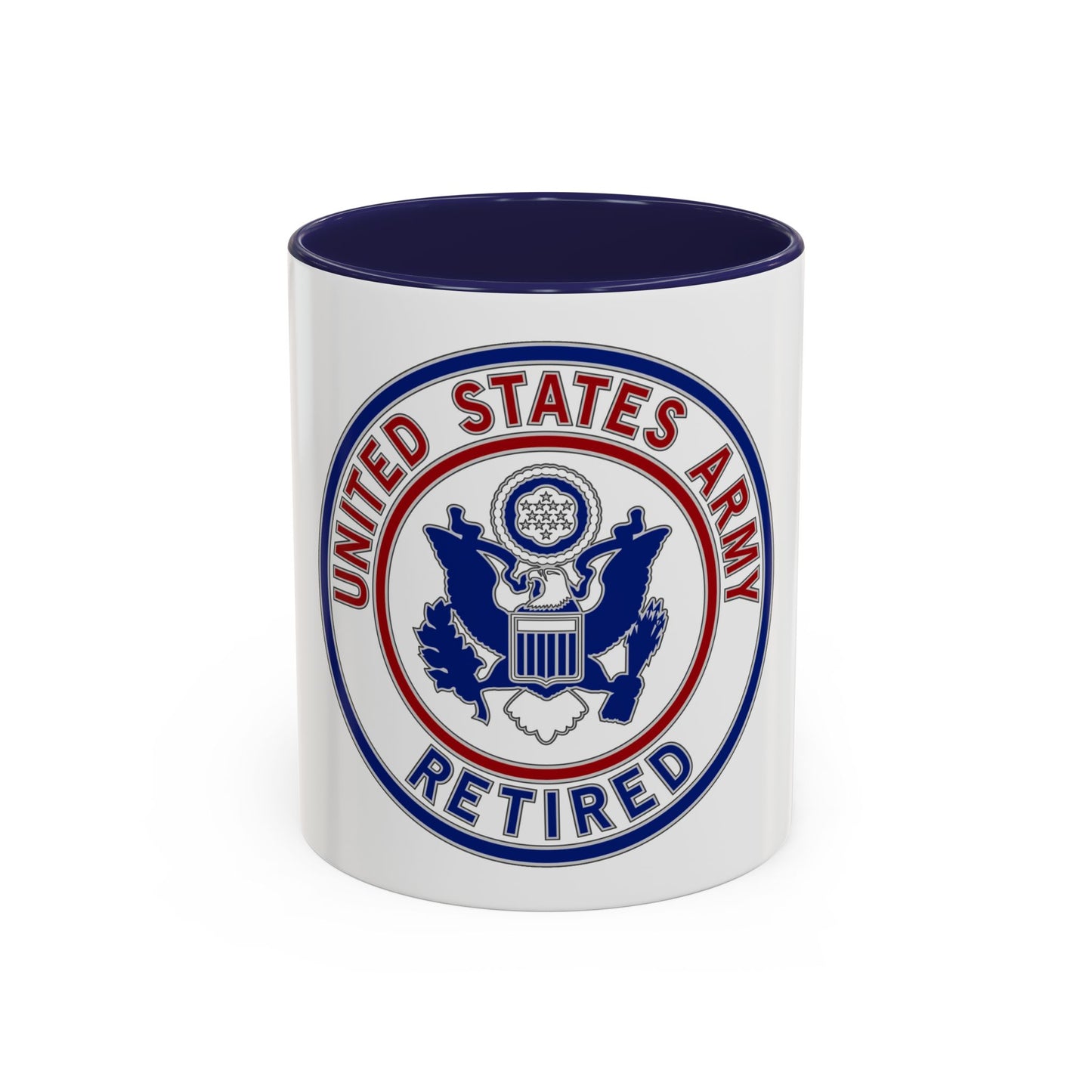Retired Service Identification Badge 2 (U.S. Army) Accent Coffee Mug
