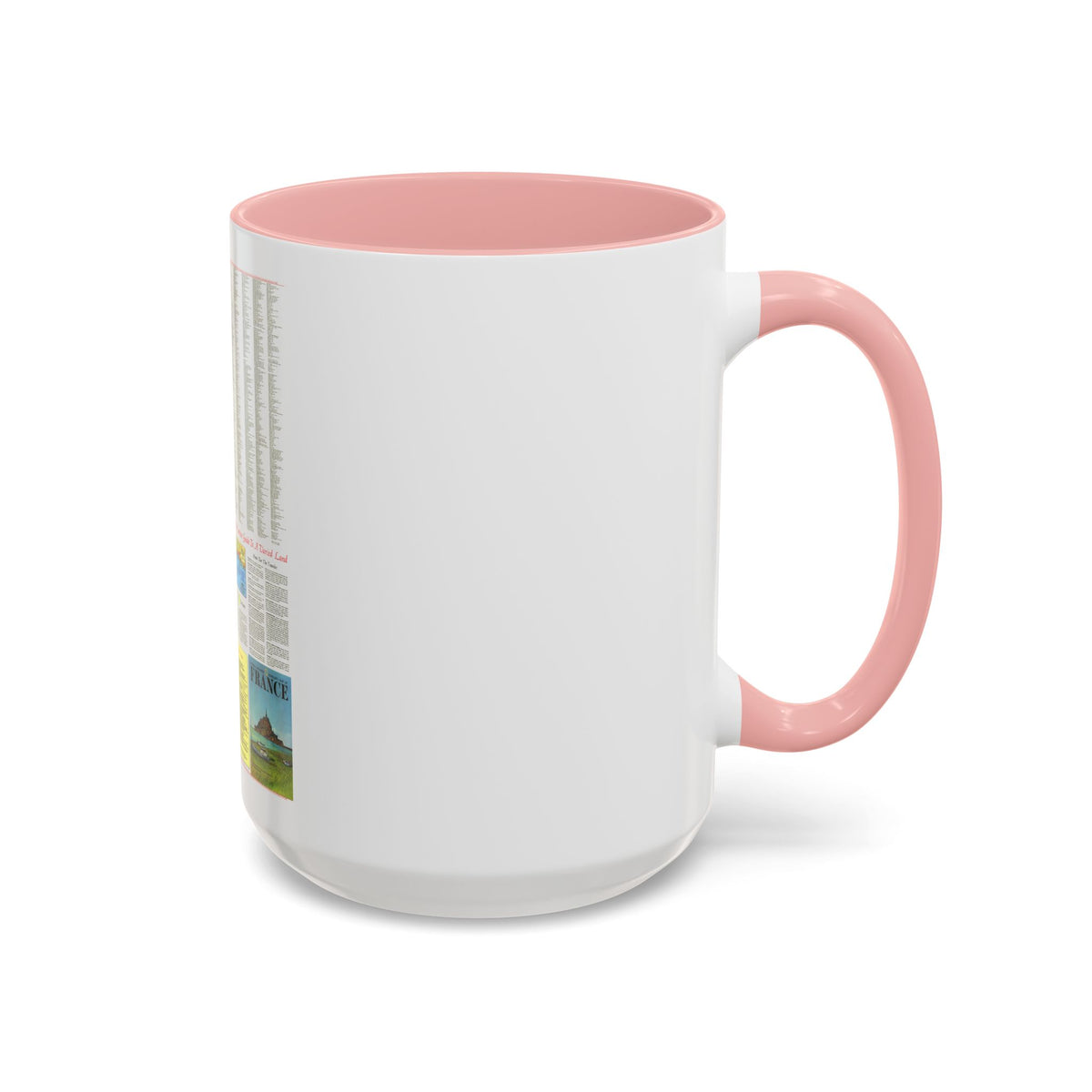 France - A Traveller's Map 2 (1971) (Map) Accent Coffee Mug