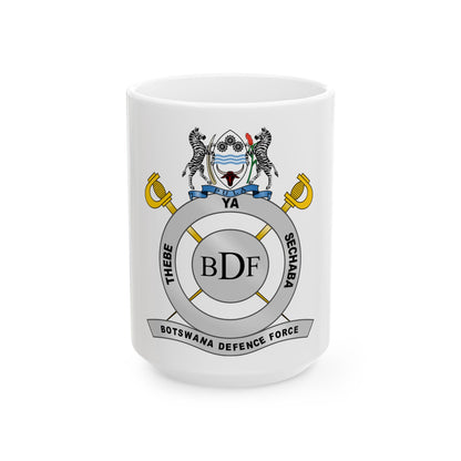 Botswana Defence Force - White Coffee Mug