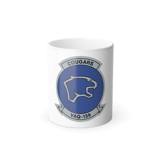 VAQ 139 Cougars (U.S. Navy) Color Changing Mug 11oz