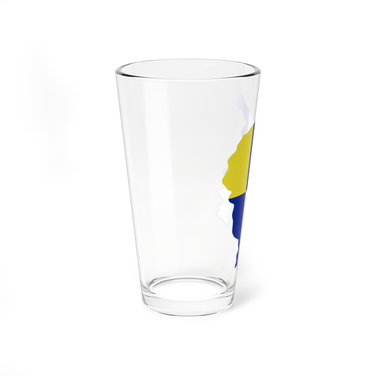 Flag Map Of The Bratislava Region (Slovakia) Pint Glass 16oz