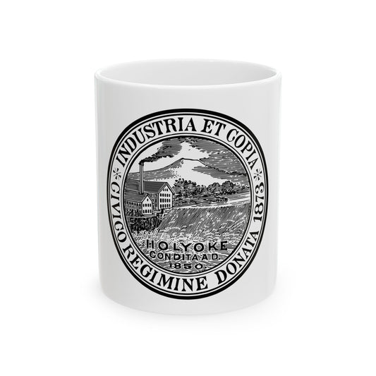 Seal of Holyoke Massachusetts - White Coffee Mug