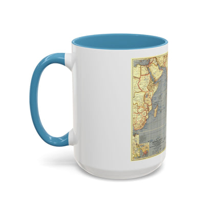 Indian Ocean (1941) (Map) Accent Coffee Mug
