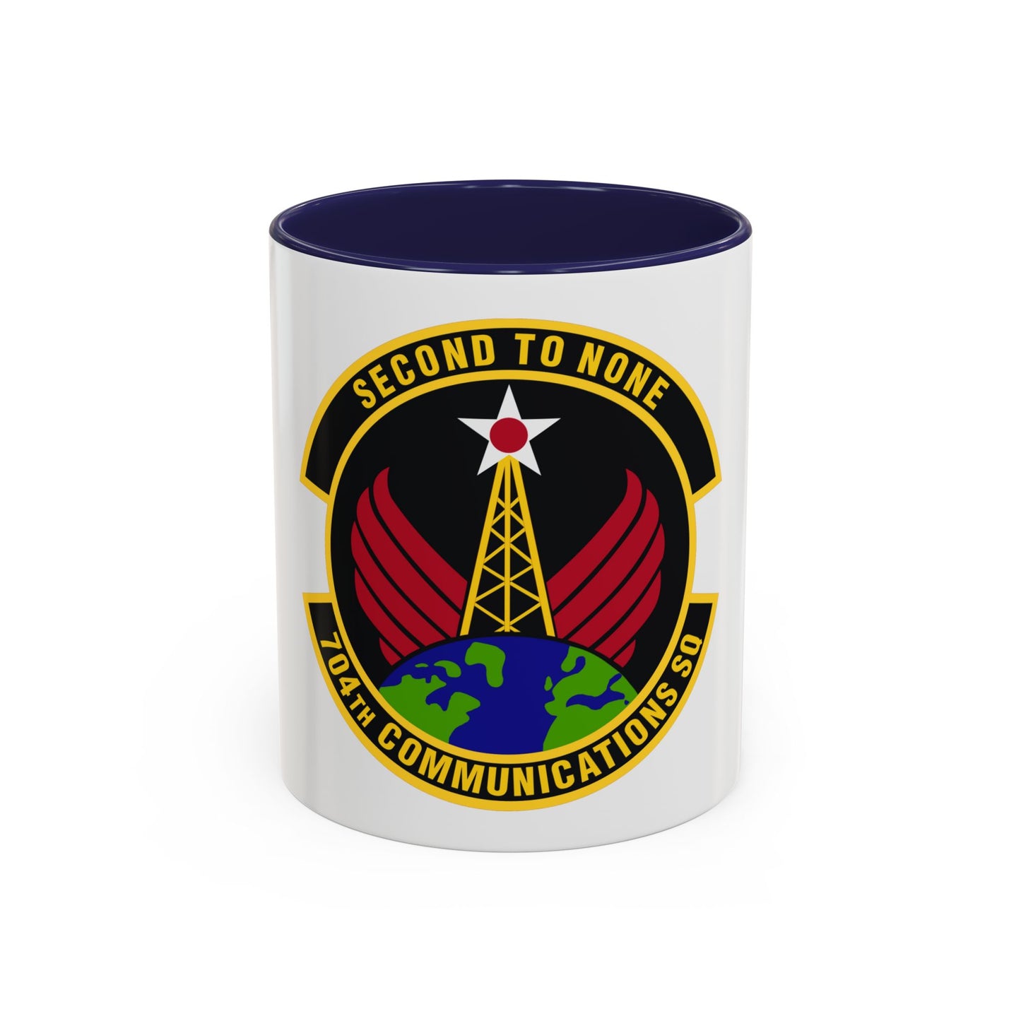 704th Communications Squadron (U.S. Air Force) Accent Coffee Mug