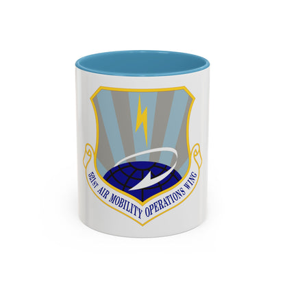 521st Air Mobility Operations Wing (U.S. Air Force) Accent Coffee Mug