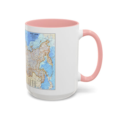 Russia - Soviet Union (1976) (Map) Accent Coffee Mug