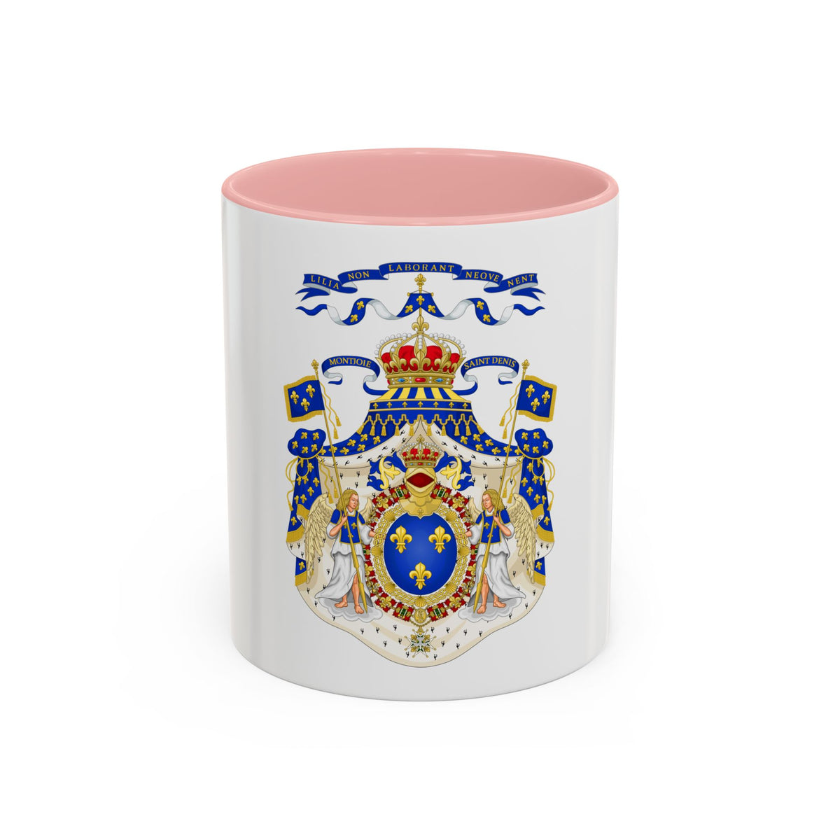 Grand Royal Coat of Arms of France - Accent Coffee Mug