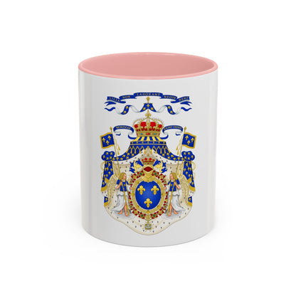 Grand Royal Coat of Arms of France - Accent Coffee Mug
