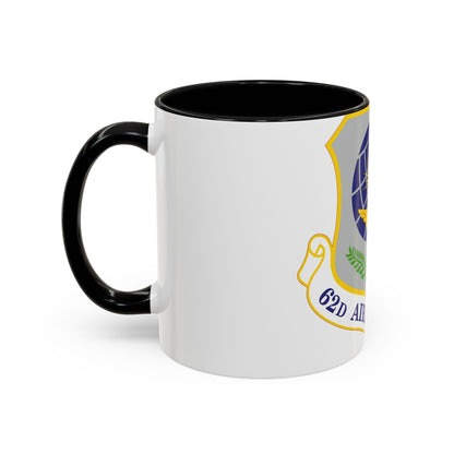 62d Airlift Wing (U.S. Air Force) Accent Coffee Mug