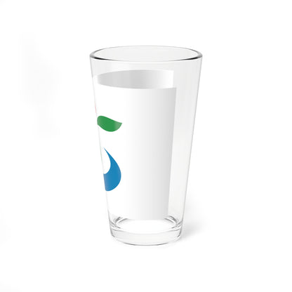 Flag of Koga Ibaraki (Japan) Pint Glass 16oz