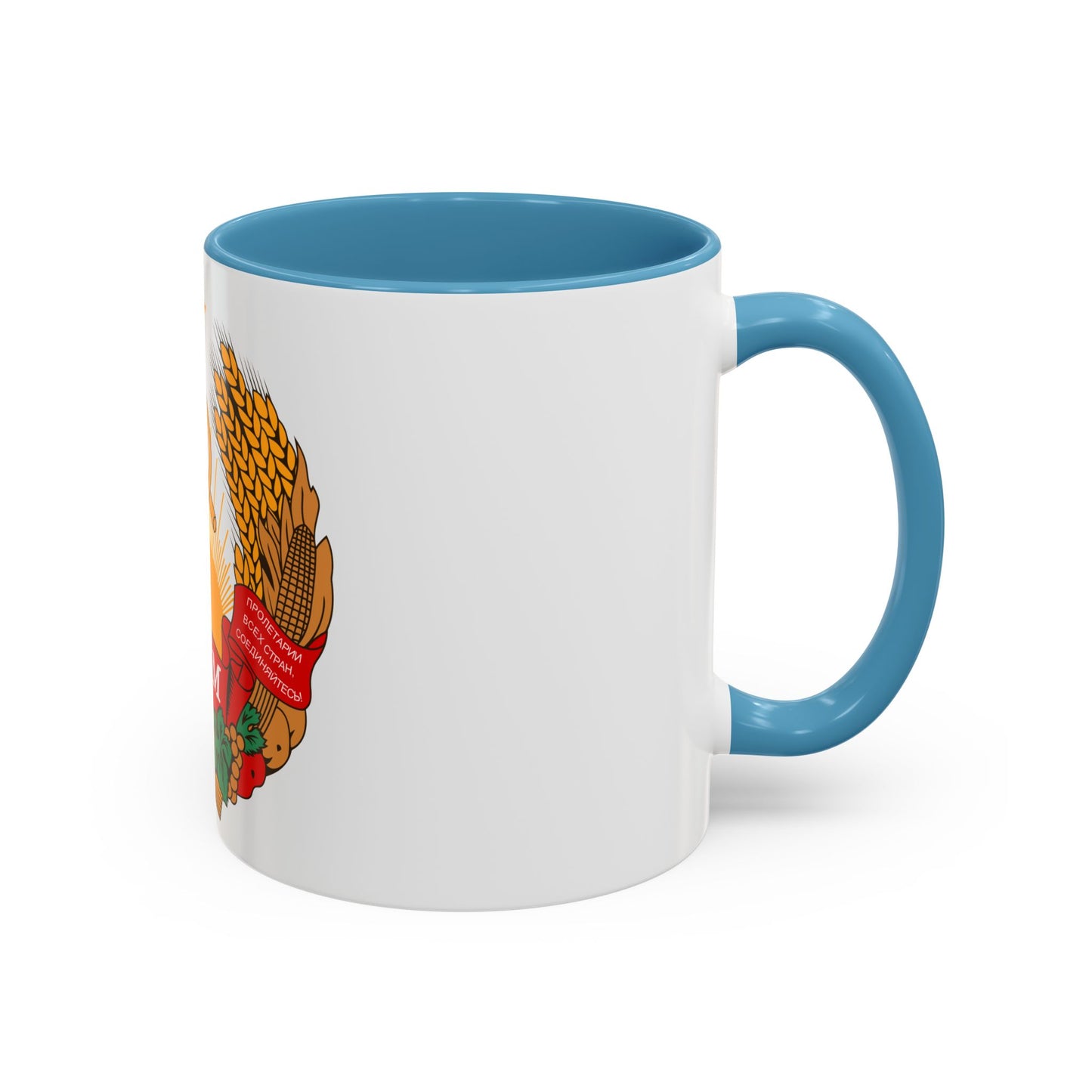 Emblem of the Moldavian SSR (1957-1981) - Accent Coffee Mug