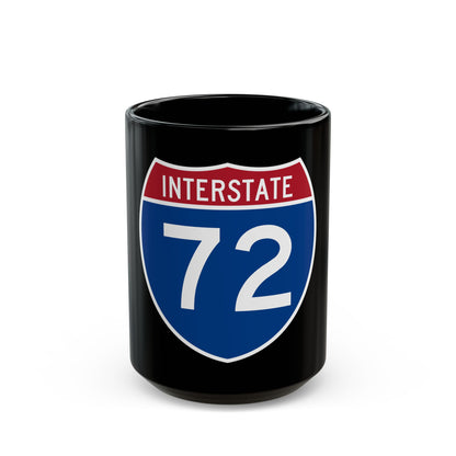 Interstate 72 (U.S. Highways) Black Coffee Mug
