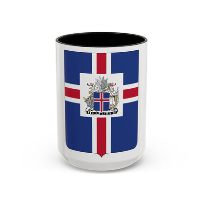 Coat of arms of the President of Iceland - Accent Coffee Mug