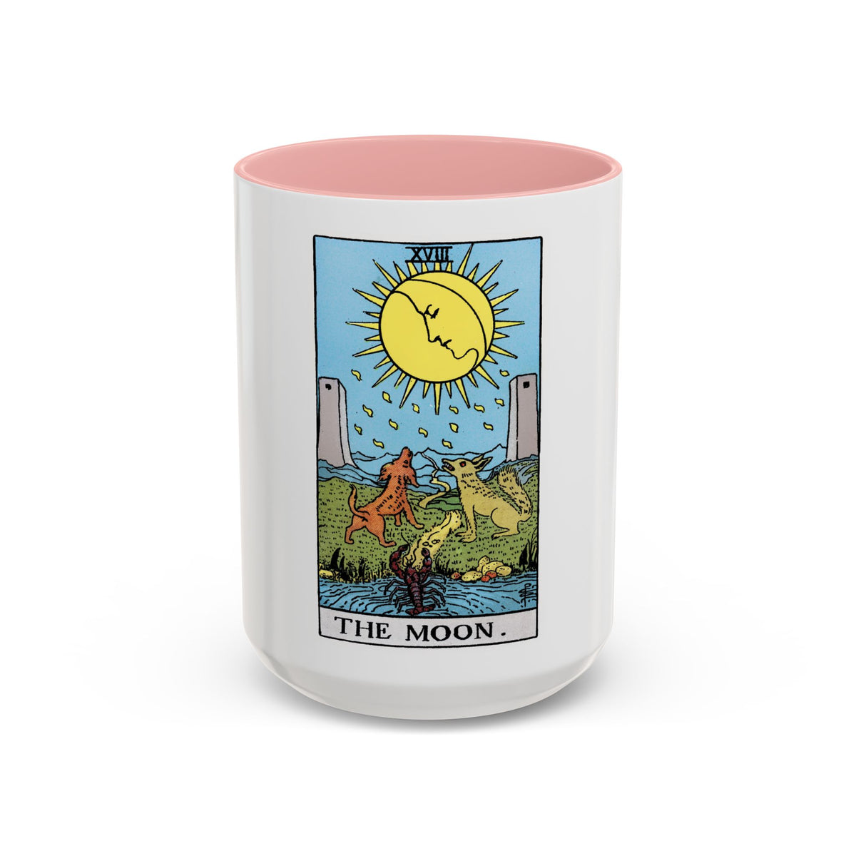 The Moon (Tarot Card) Accent Coffee Mug