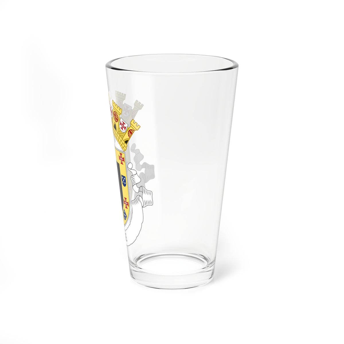 Provisional Coat of Arms of the Colony of Guinea (Portugal) (Coat of Arms) Pint Glass 16oz