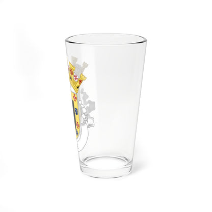 Provisional Coat of Arms of the Colony of Guinea (Portugal) (Coat of Arms) Pint Glass 16oz