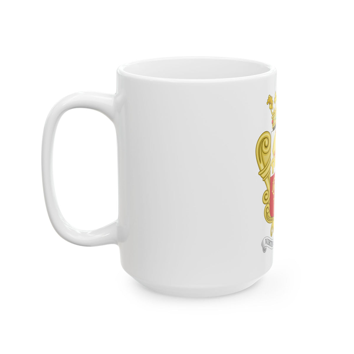 Historical Coat of Arms of French Prince of Andorra - White Coffee Mug