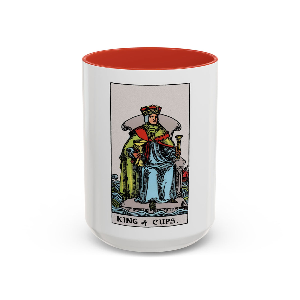 The King of Cups (Tarot Card) Accent Coffee Mug