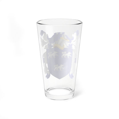 Coat of Arms of William Crowne (United States) (Coat of Arms) Pint Glass 16oz