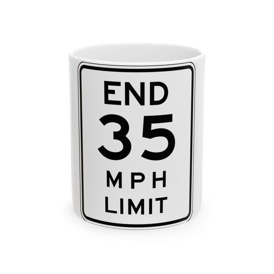 NYSDOT NYR2-11 (New York) (Road Sign) White Coffee Mug