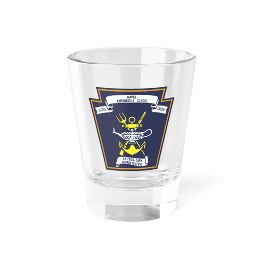 Naval Amphibious School Little Creek (U.S. Navy) Shot Glass 1.5oz