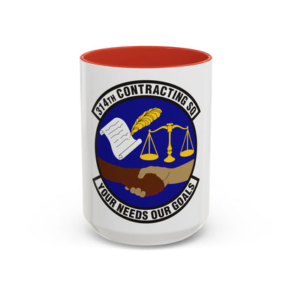 314th Contracting Squadron (U.S. Air Force) Accent Coffee Mug
