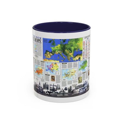 Europe, The New (1992) (Map) Accent Coffee Mug